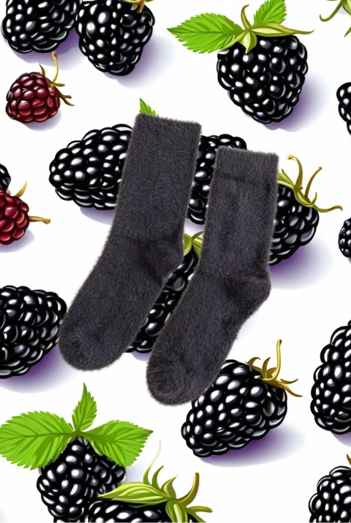Hallid `naaritsa´ karvast sokid - Fruity Grey MINKÉ