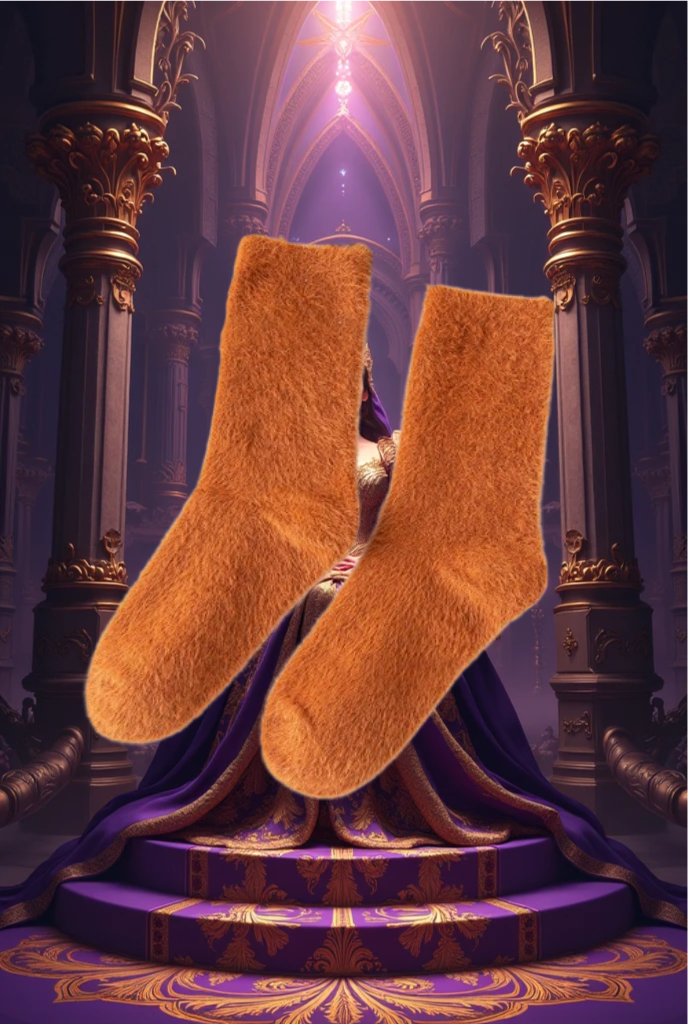 Oranž  `naaritsa´ karvast sokid - Royal Orange MINKÉ