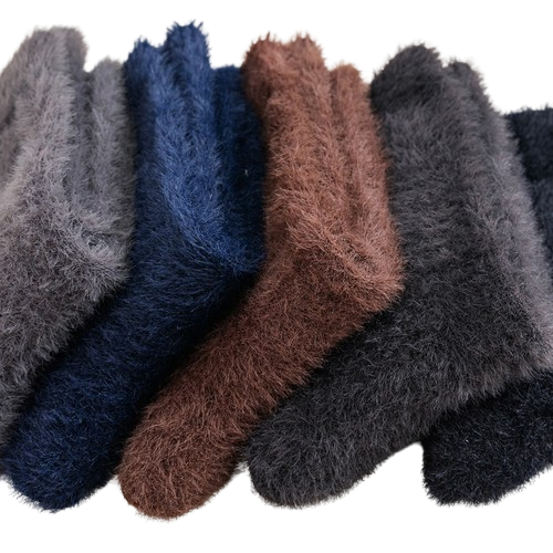 Tumehallid `naaritsa´ karvast sokid - MINKÉ Royal Dark Grey