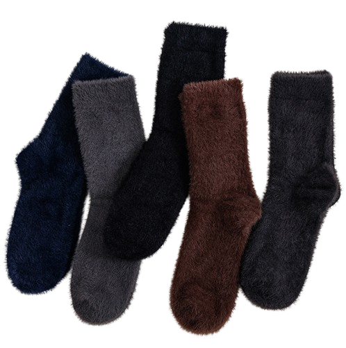 Tumehallid `naaritsa´ karvast sokid - MINKÉ Royal Dark Grey