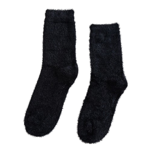 Tumemustad  `naaritsa´ karvast sokid - Royal Black MINKÉ