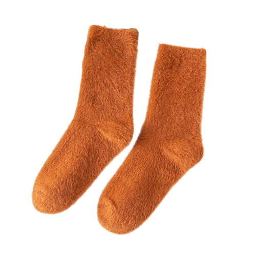 Oranž  `naaritsa´ karvast sokid - Royal Orange MINKÉ